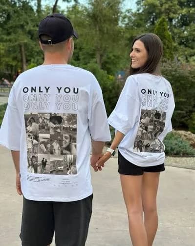 Duo de Camiseta Impresa a un Lado