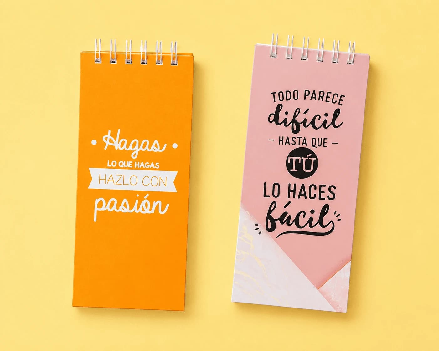 Duo de libretas personalizadas tamaño 1/3 carta