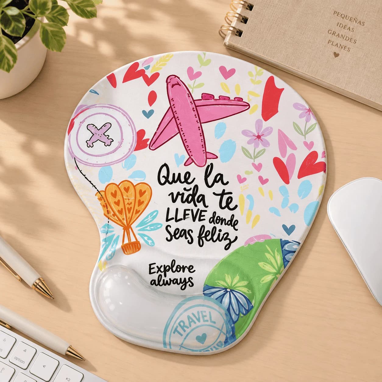 🖱️ Pad Mouse Ergonómico con Gel – 20 × 24 cm