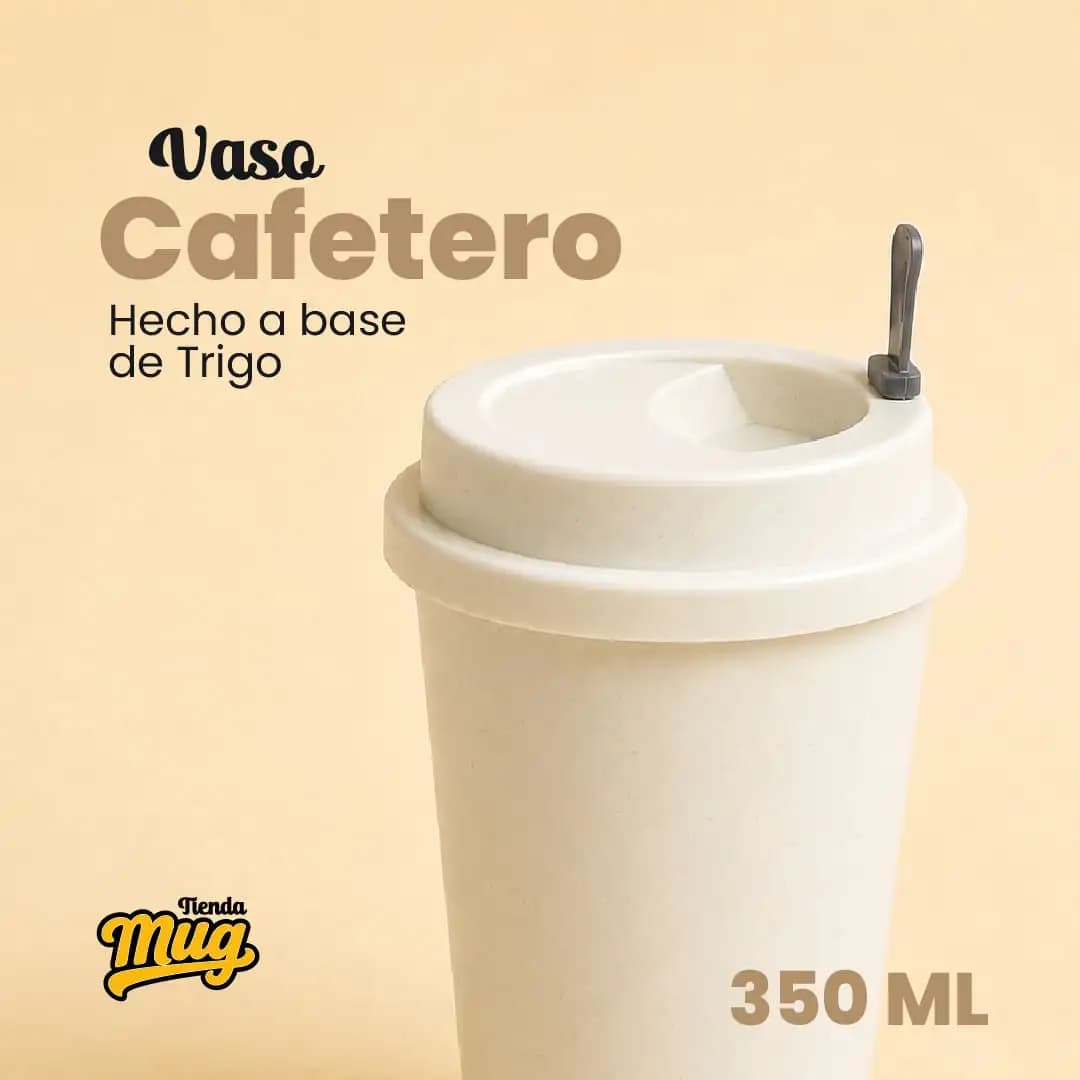 Vaso Cafetero Hecho a base de Trigo 350 ML